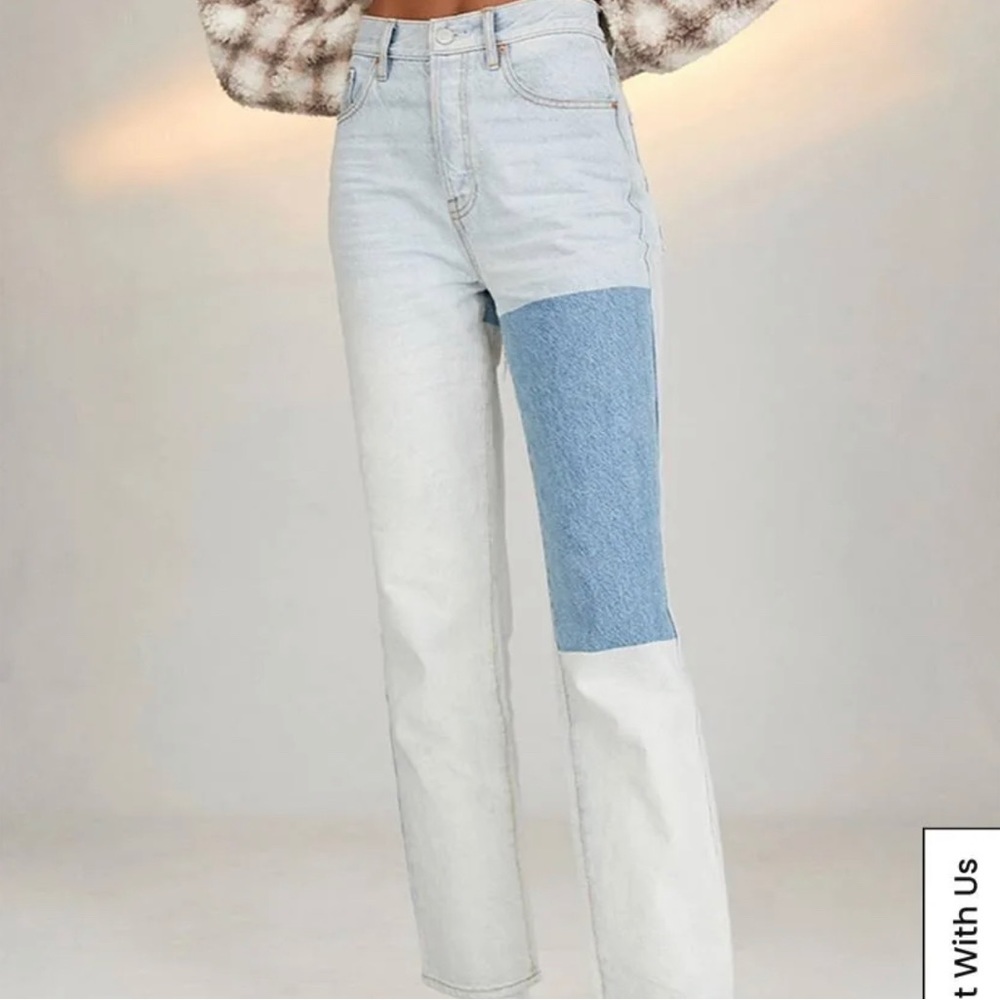PACSUN Eco Repair Stripe Dad‎ Jeans size 30